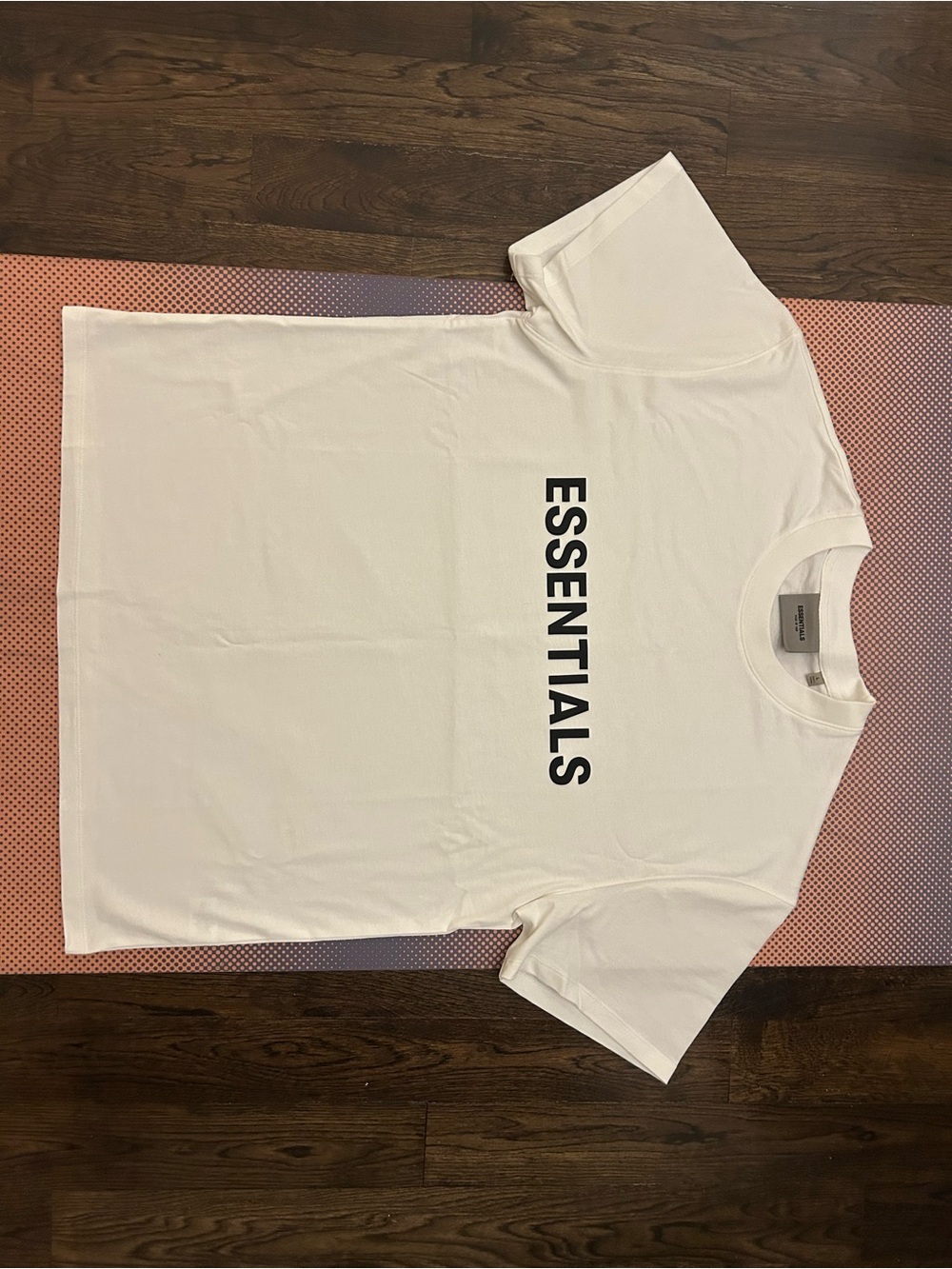 Fear of God Essentials White T-Shirt with Black Logo